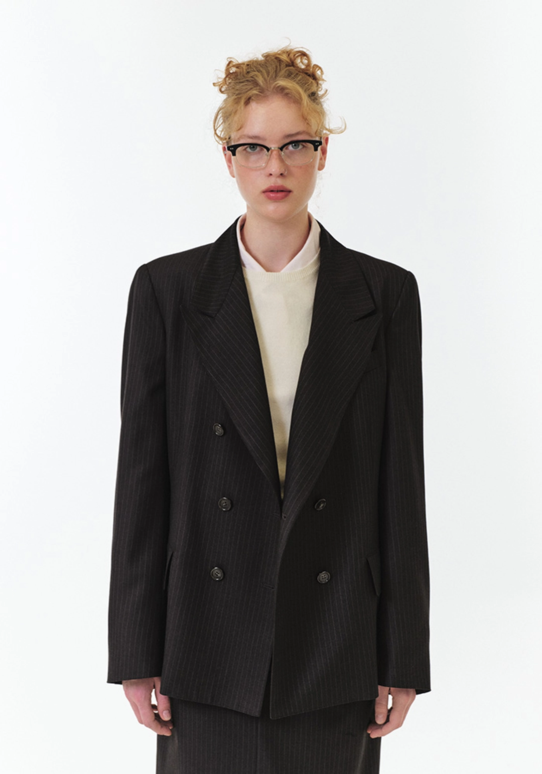 그로브 NIXIE STRIPE DOUBLE JACKET 상품 이미지 2