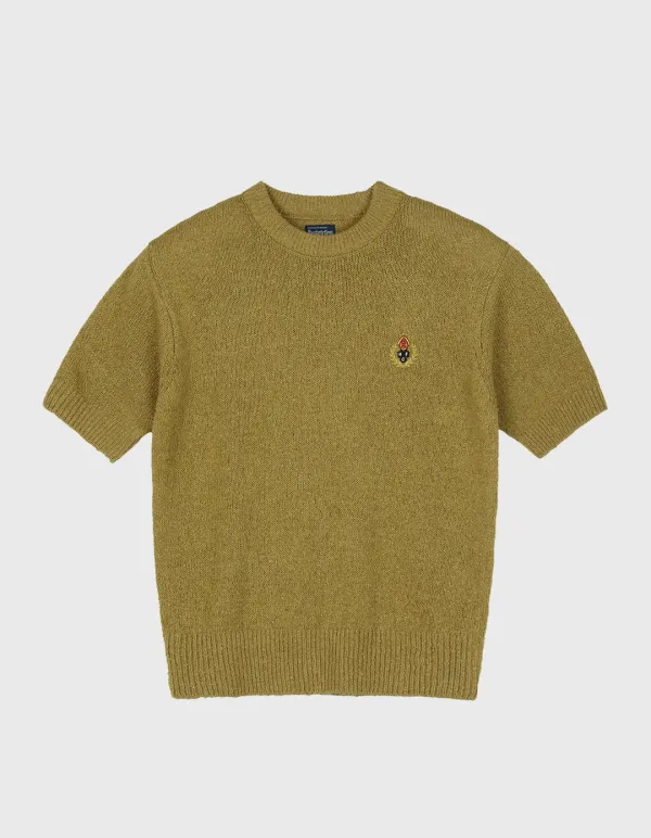 CREST PAPER HALF-SLEEVE (W) / Gold Khaki