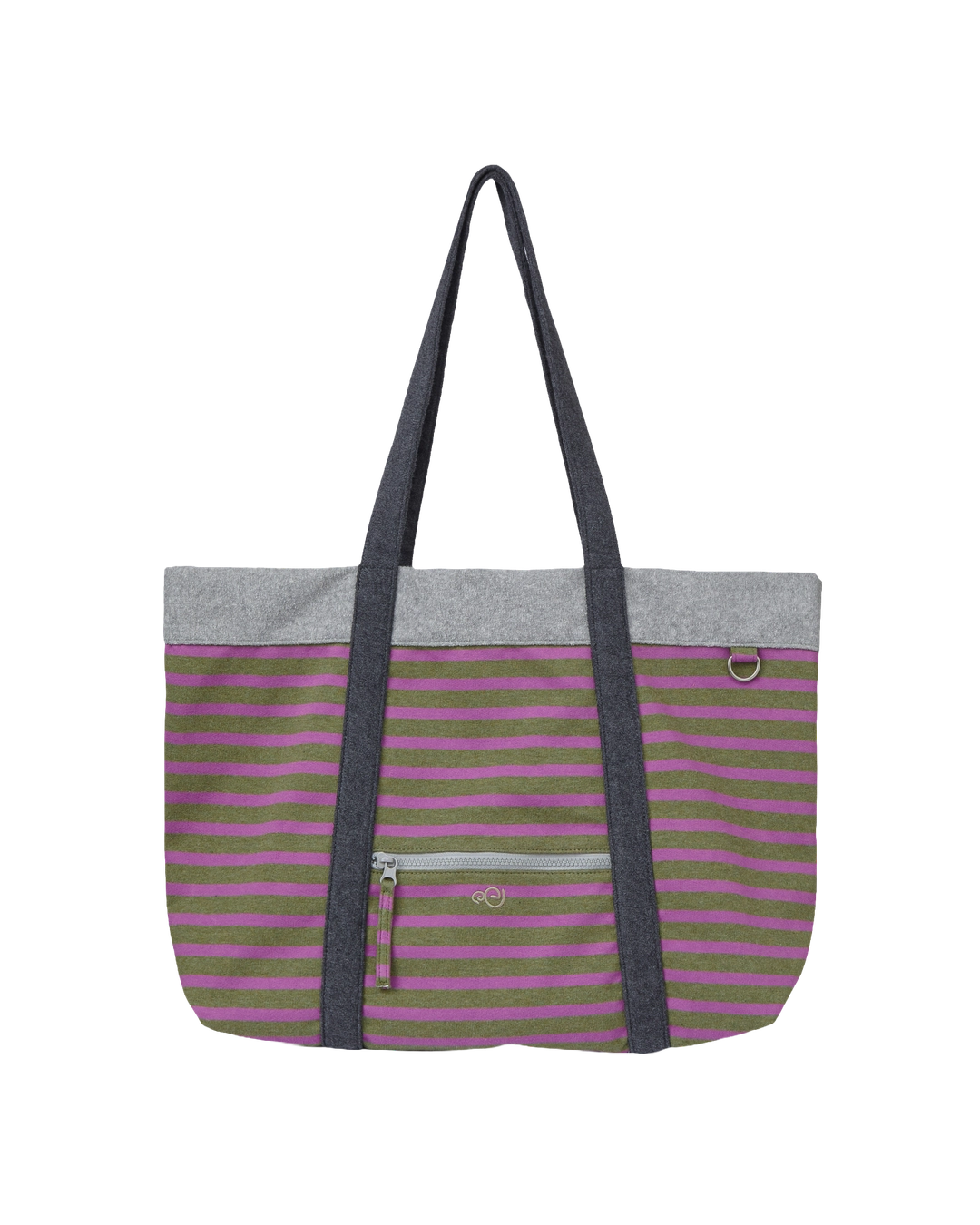 에이이에이이 STRIPE BIG TOTE BAG [OLIVE] 상품 이미지 1
