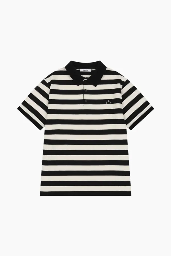 PK STRIPE SHIRT, BLACK