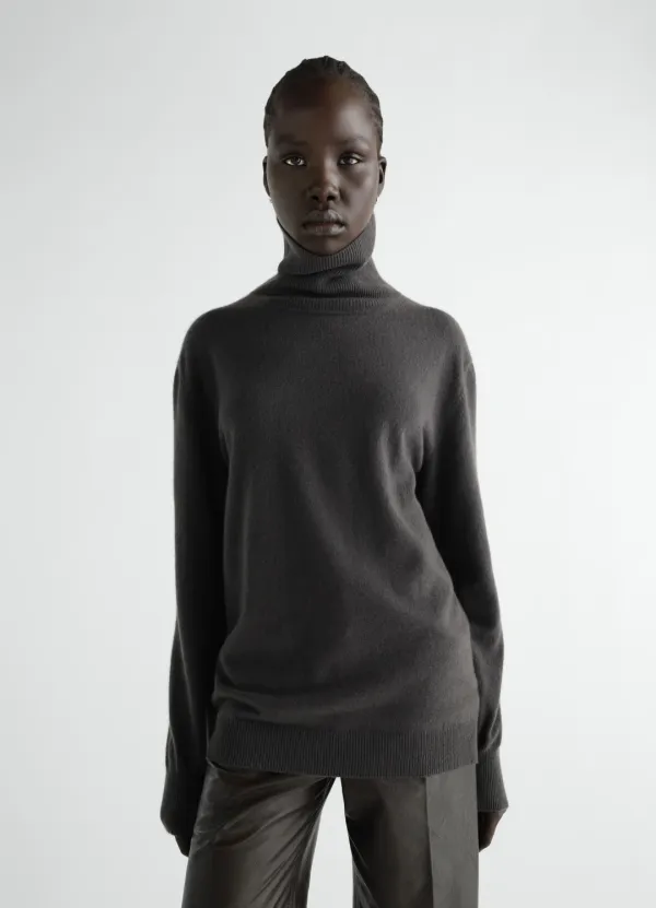 STAND-COLLAR SWEATER IN CASHMERE
