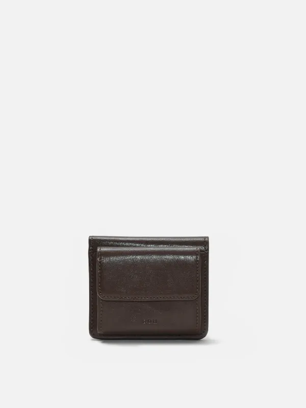 Layer half wallet Wrinkled Umber