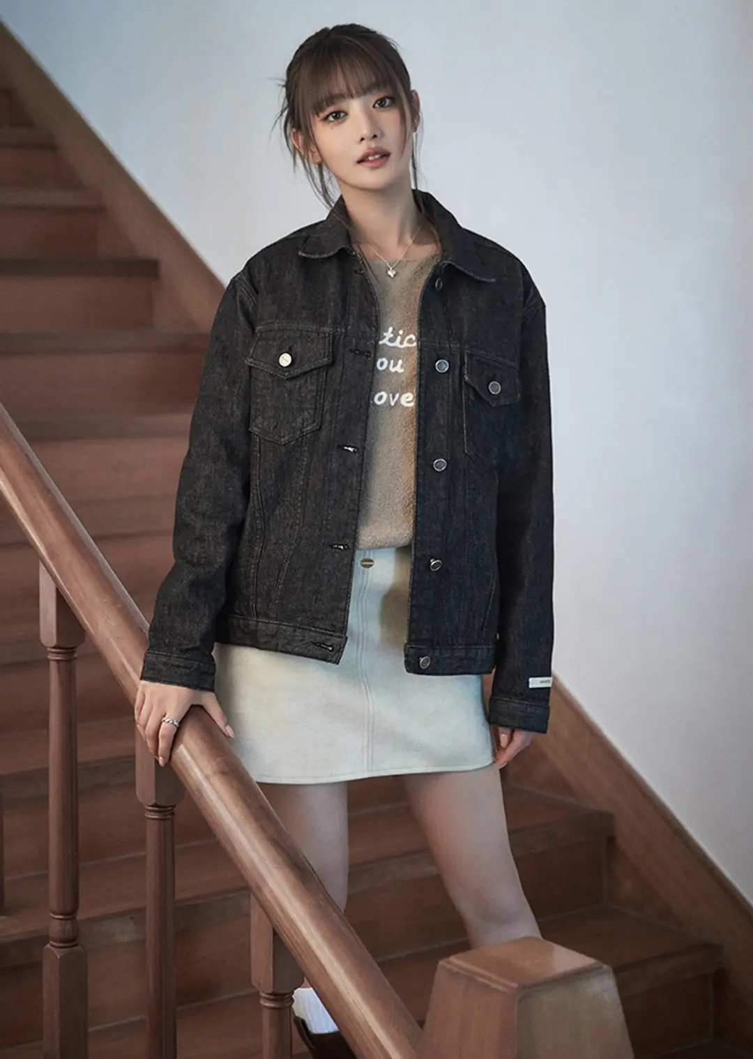 아노에틱 POCKET WASHED DENIM JACKET 상품 이미지 1
