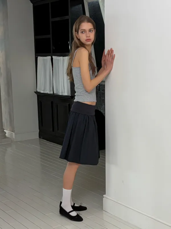 mori banding skirt (navy)