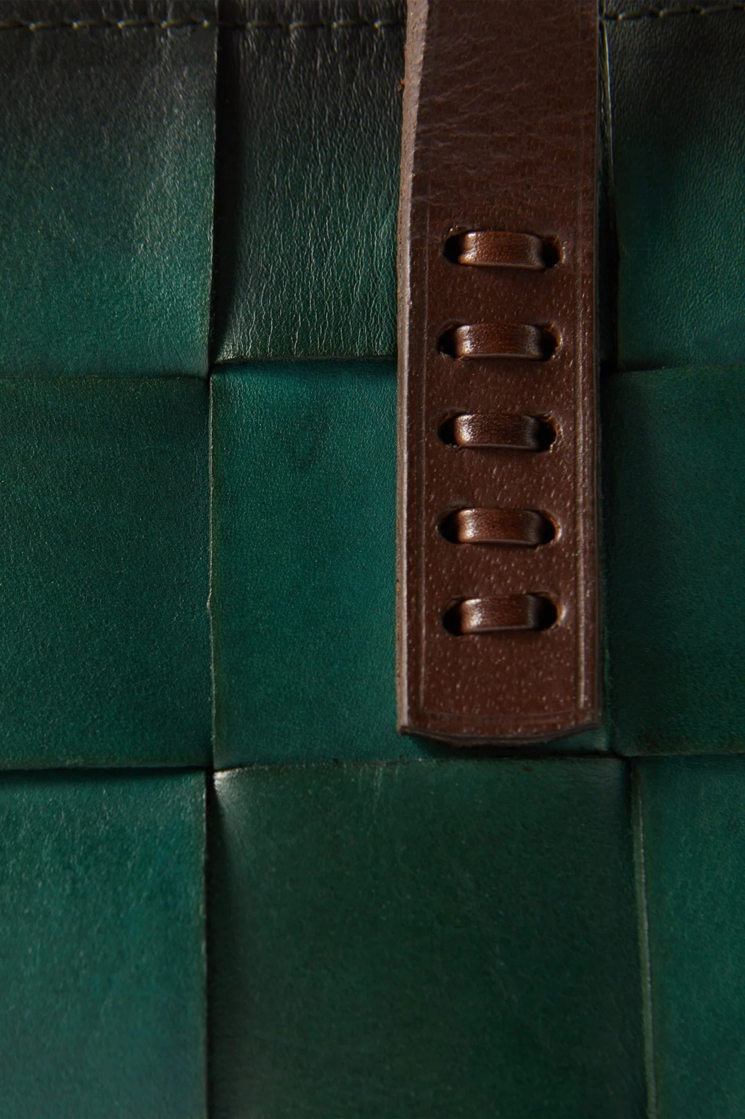 드래곤디퓨전 Japan Tote Forest Green w/ flat Dark Brown handles 상품 이미지 3