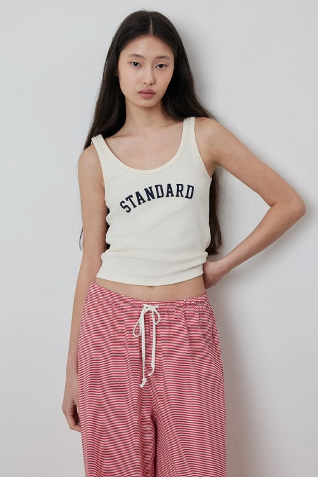 퀸스래빗 Standard Embroidery Sleeveless_TOP_Cream 상품 이미지 2