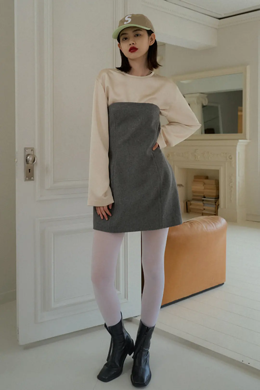 오버듀플레어 VOLUME TUBE DRESS_GRAY 상품 이미지 2
