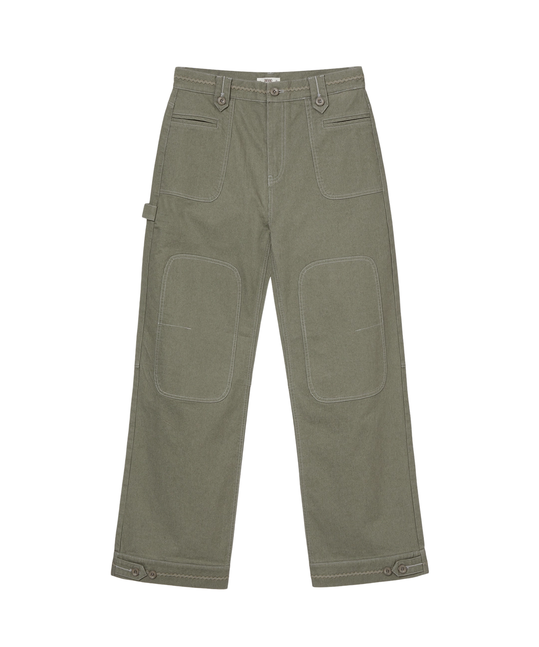 에이이에이이 [10/1 예약발송] STRIPE WORK PANTS [OLIVE] 상품 이미지 1