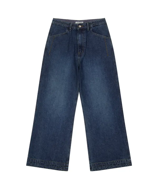 DEEP DENIM PANTS NAVY