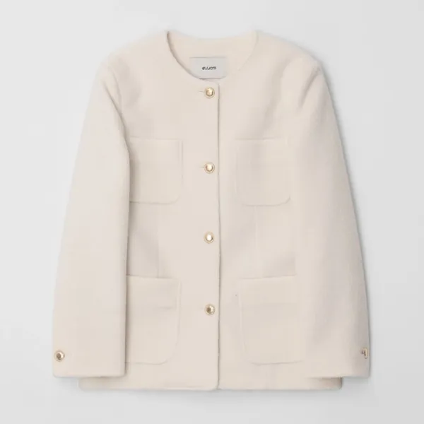 Adele Tweed Half Coat_2Color