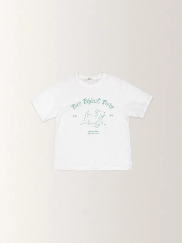 TERRIER GRAPHIC TEE [ CLOUD ]