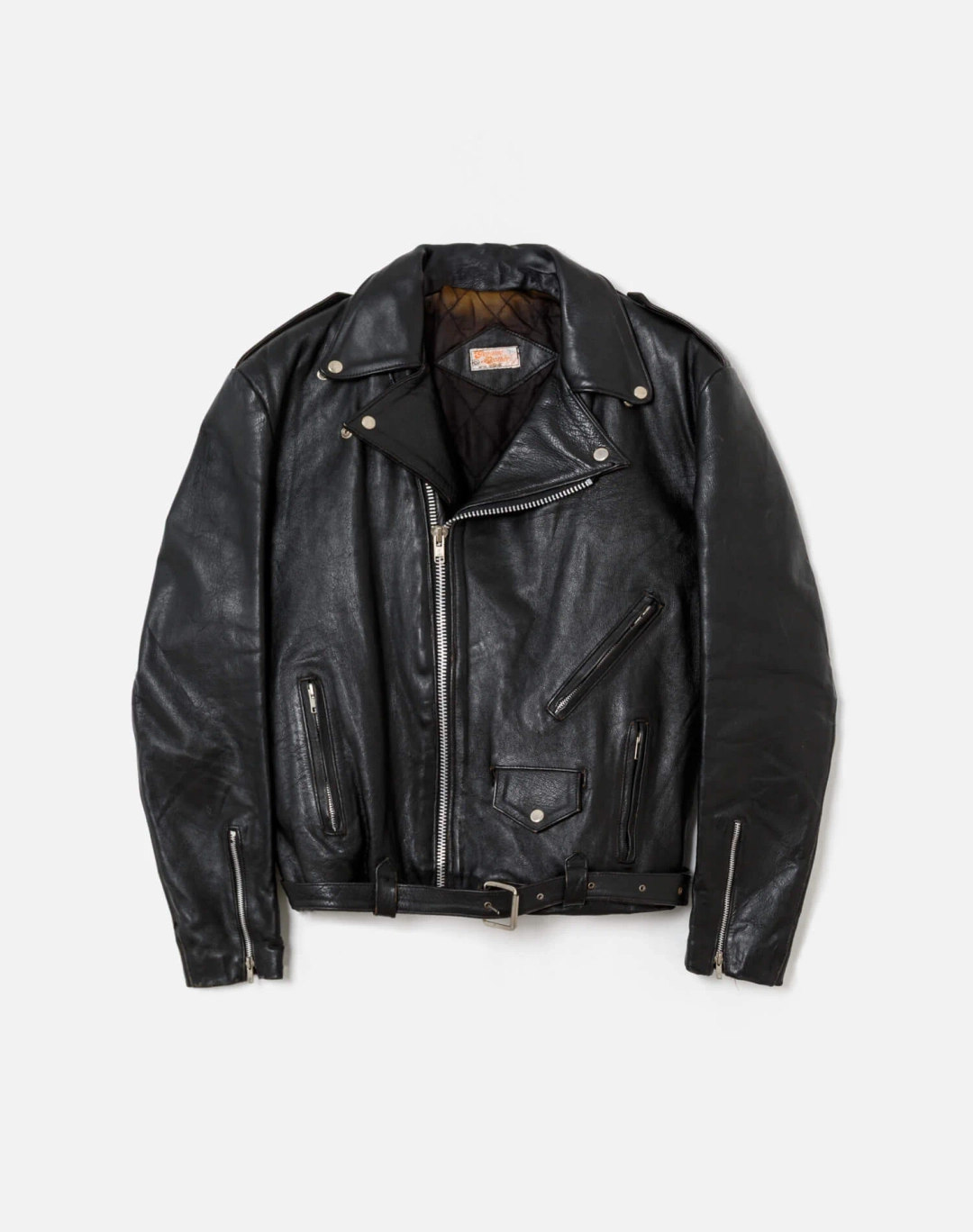 리던 80s Leather Moto Jacket -#43 상품 이미지 1