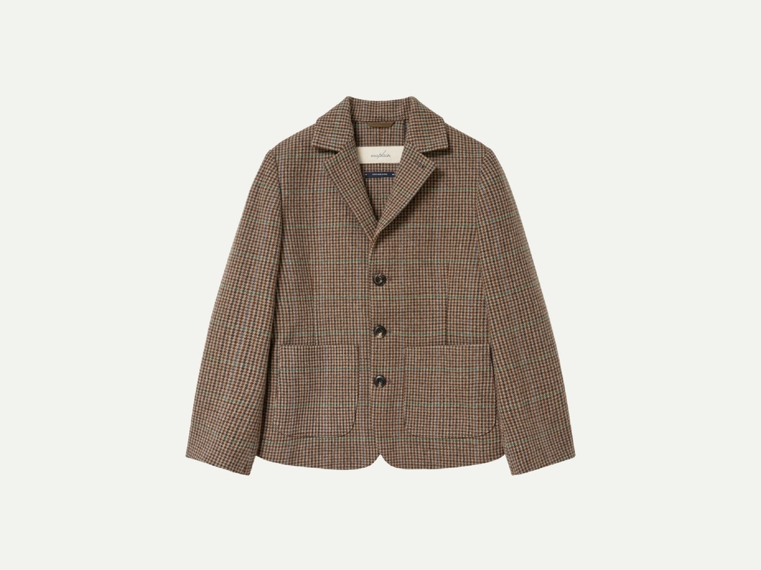 비아플레인 Via Harold check wool Jacket (Multi brown) 상품 이미지 1