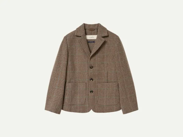 Via Harold check wool Jacket (Multi brown)