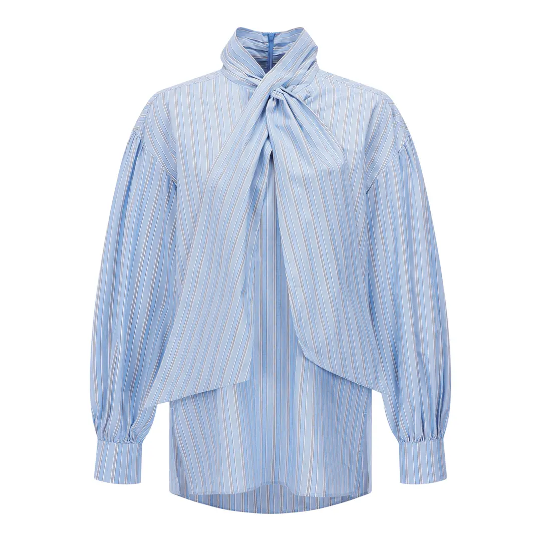 분크 [아울렛] Balaca Long Sleeves Shirts (발라카 롱 슬리브 셔츠) Blue 상품 이미지 1
