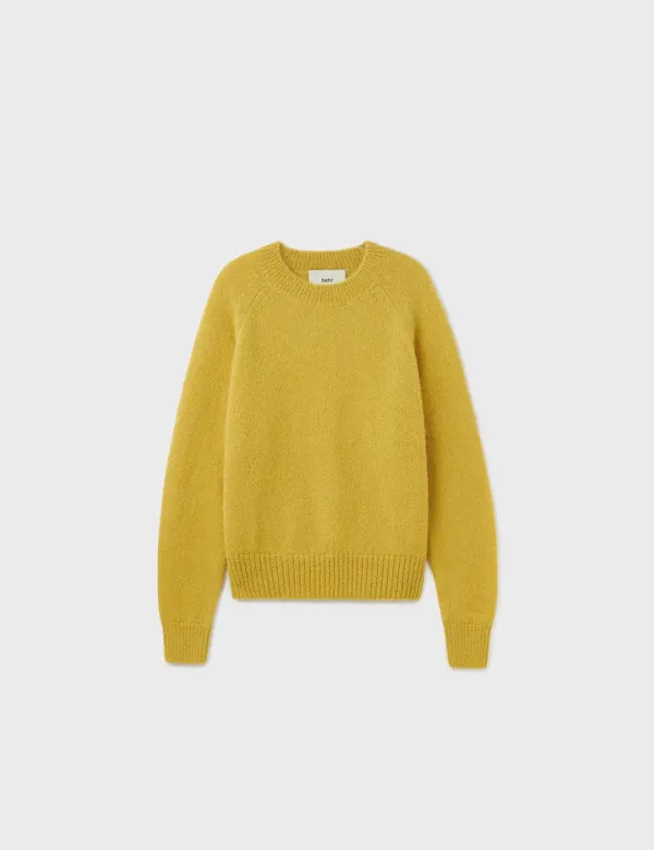 Lucy Crew-neck Sweater (Yellow)