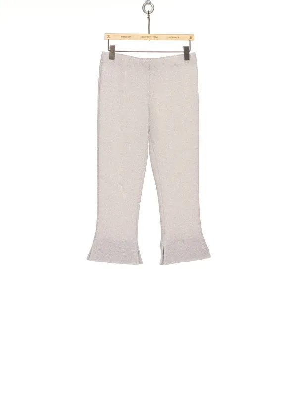 PS26 SILVER GLITTER CAPRI PANTS
