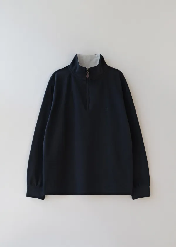Hugo half zip-up long sleeve (navy)