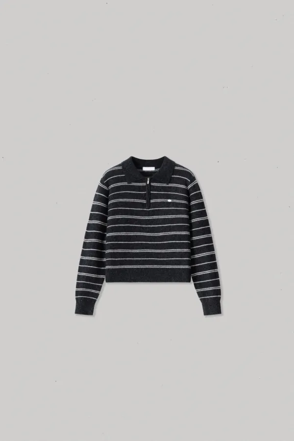 42603_Half-Zip Striped Knit Polo [ New Season / 10% DC ] 18일 PM 5 마감 TD