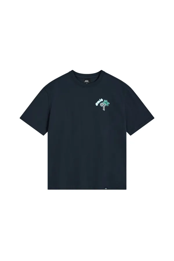 COASTAL EMBROIDERY T-SHIRT-NAVY