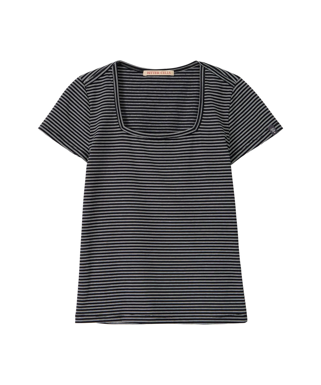 비터셀즈 Essential ST Square Neck Tee-Black 상품 이미지 1