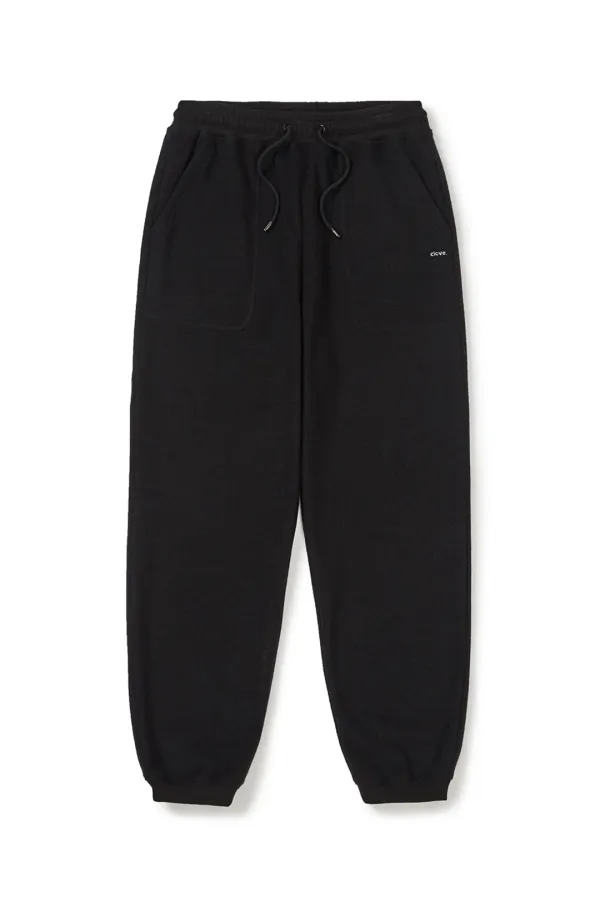 [25FW clove] Heritage Fleece Jogger Pants (Black)