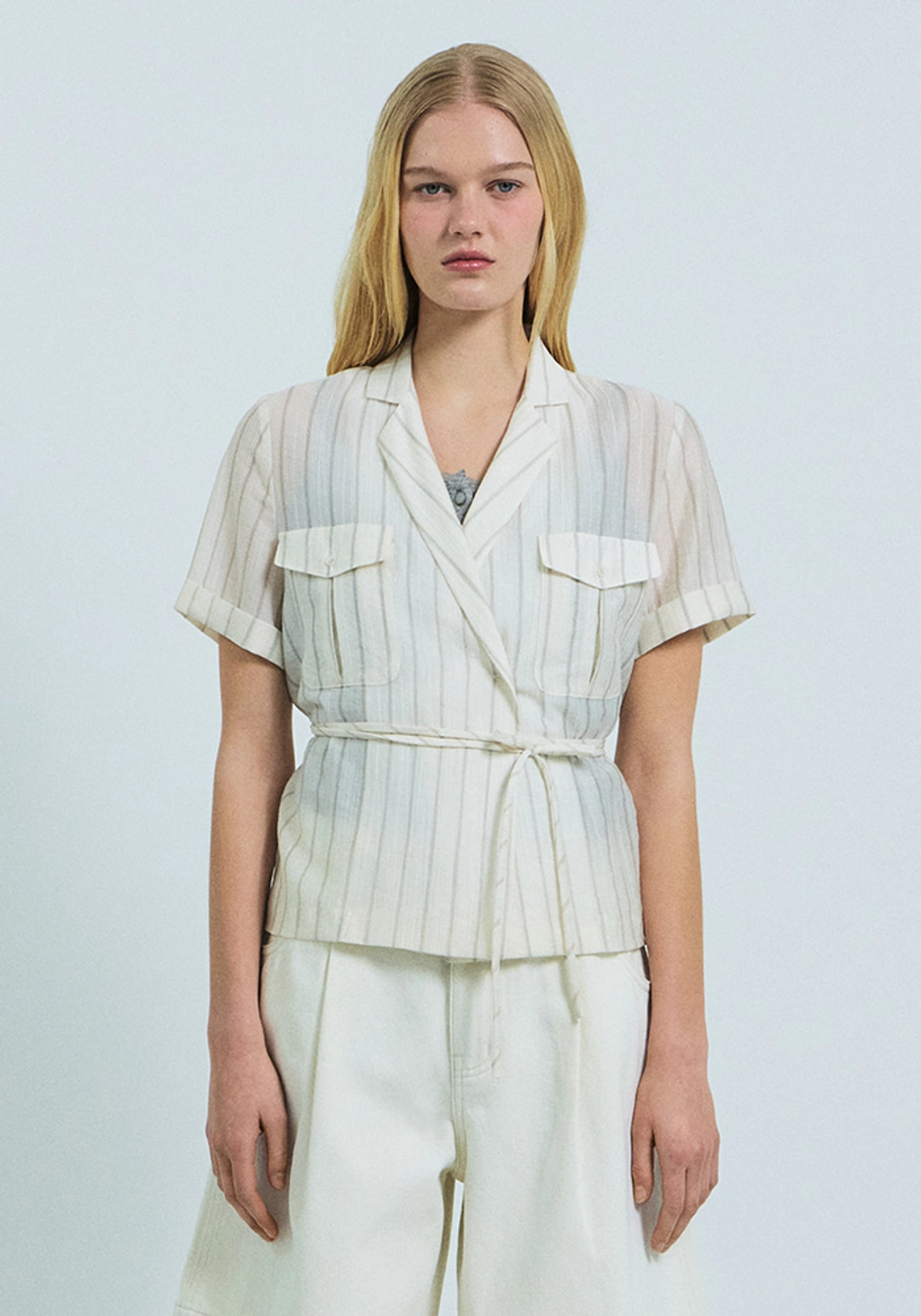 그로브 MAGGY STRIPE H/S SHIRT 상품 이미지 2