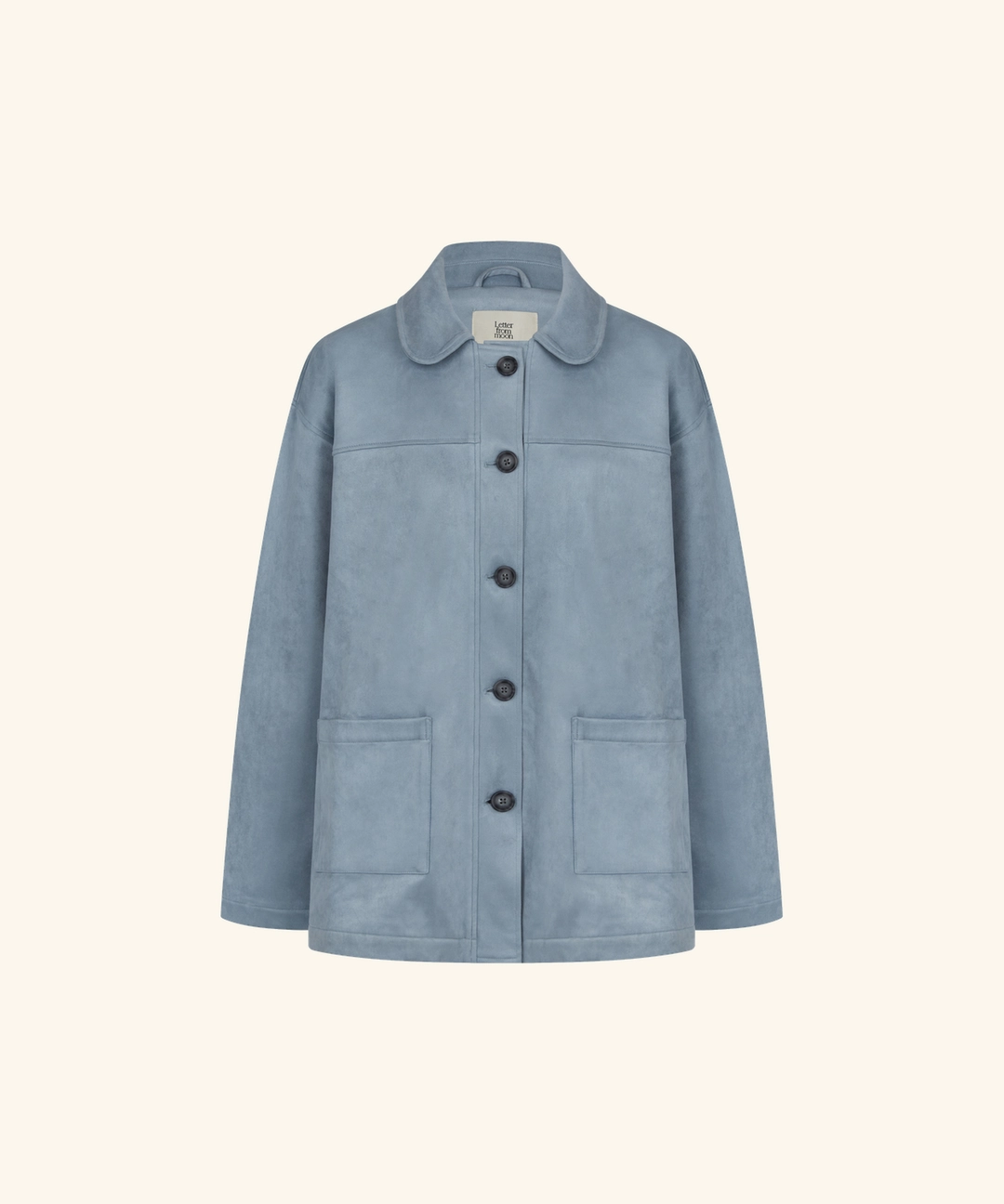 레터프롬문 Moren Suede Oversized Jacket (Blue Gray) 상품 이미지 1