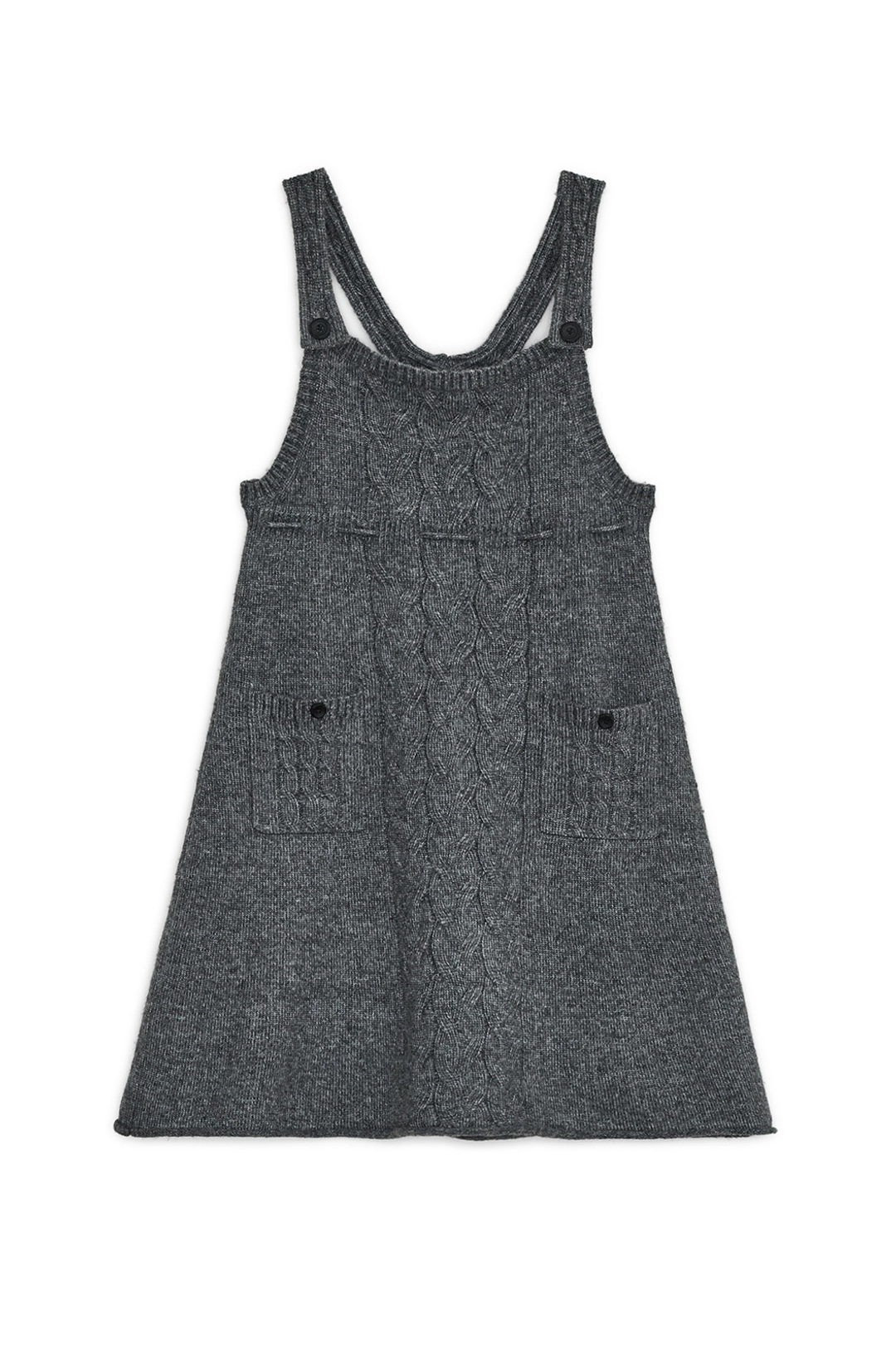 허그유어스킨 Strap knit dress (Charcoal) 상품 이미지 1