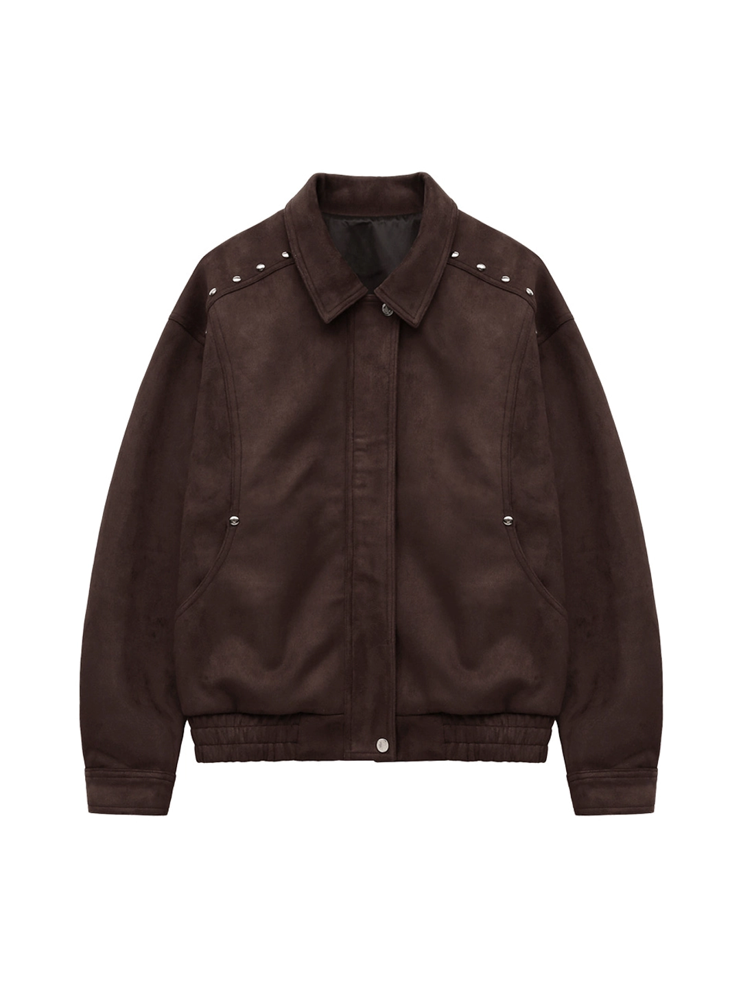 마가린핑거스 RIVET SUEDE JACKET (BROWN) 상품 이미지 3
