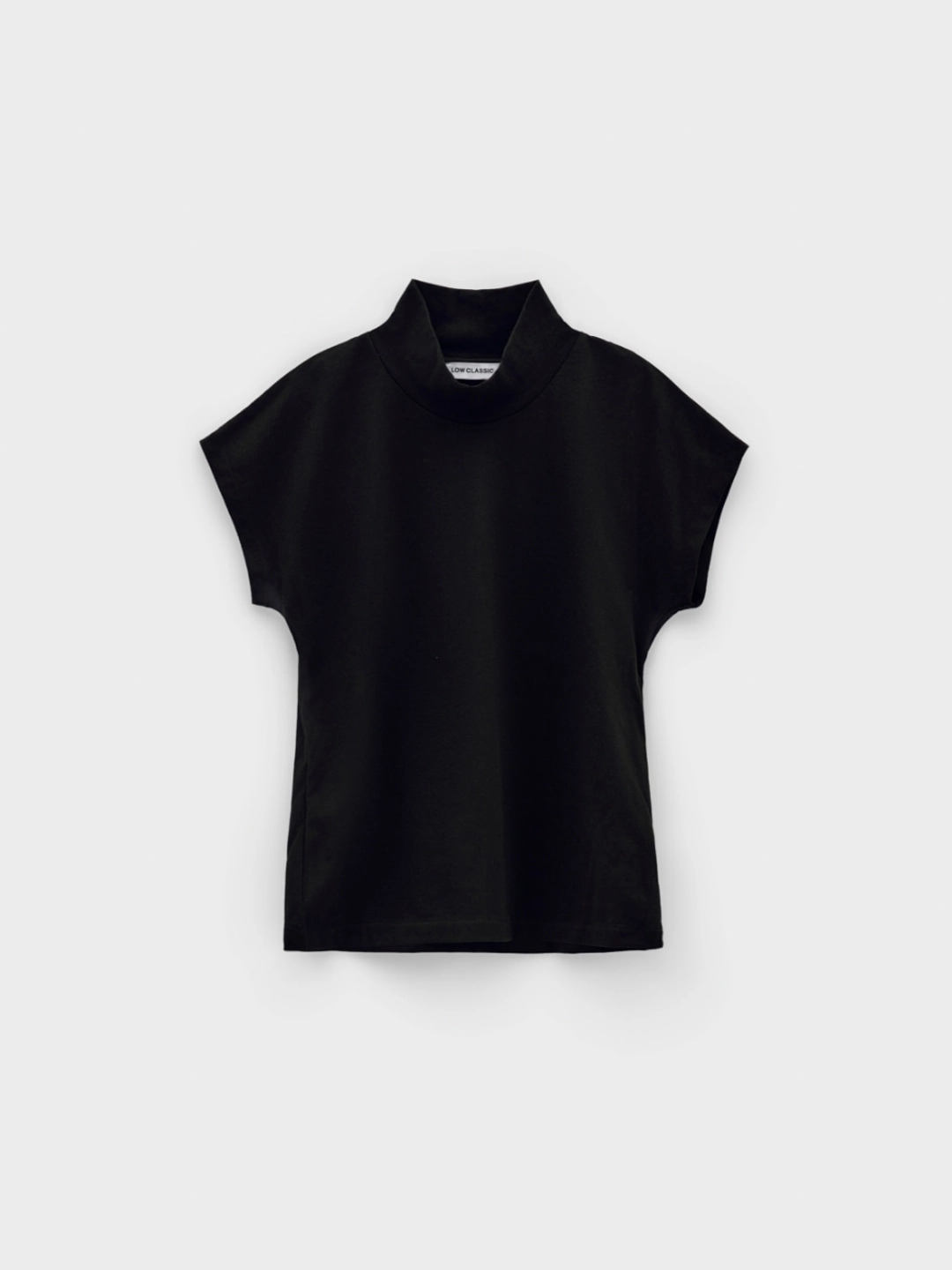 로우클래식 High Neck Half Sleeve T-Shirt_Black 상품 이미지 1