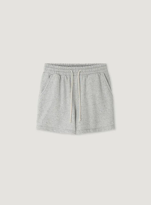 MADLEN BANDING SHORTS_LIGHT GREY