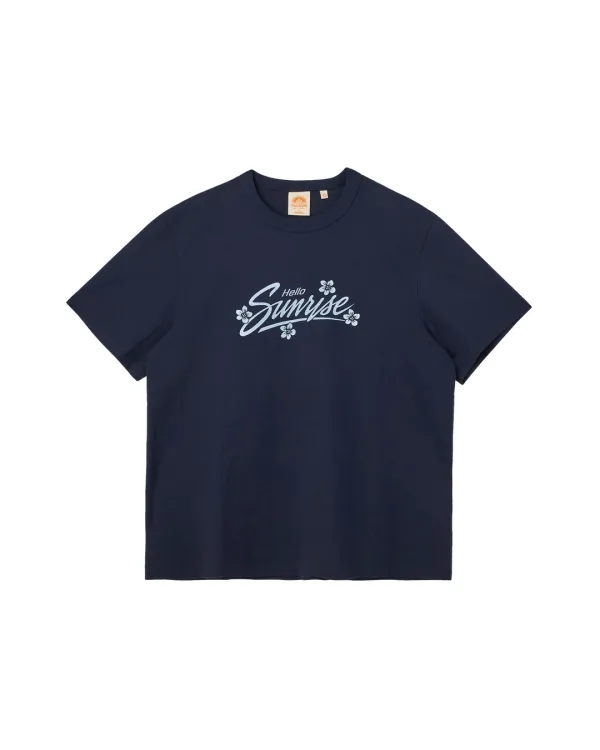 HS Sunrise Bloom Tee_Navy