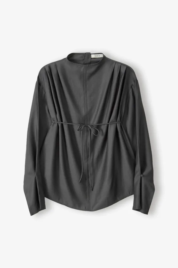 Autumn Line Blouse (Charcoal)