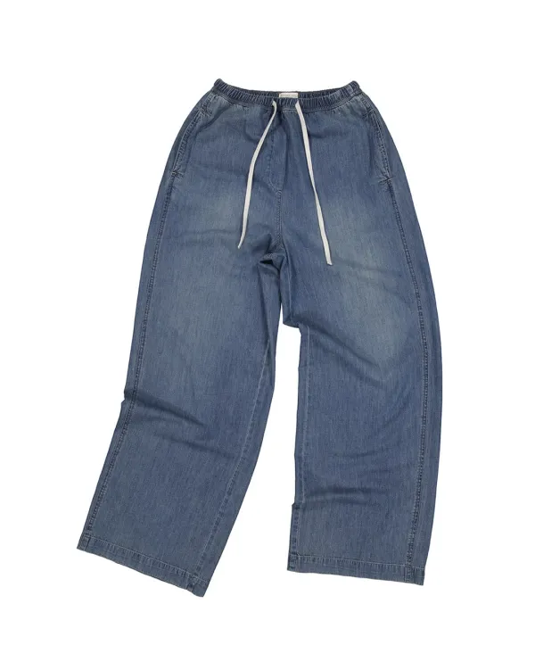 elliot denim banding pants (indigo)