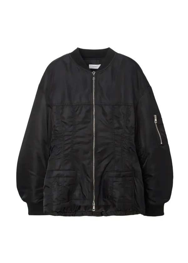 HOUR GLASS BOMBER JACKET (BLACK)