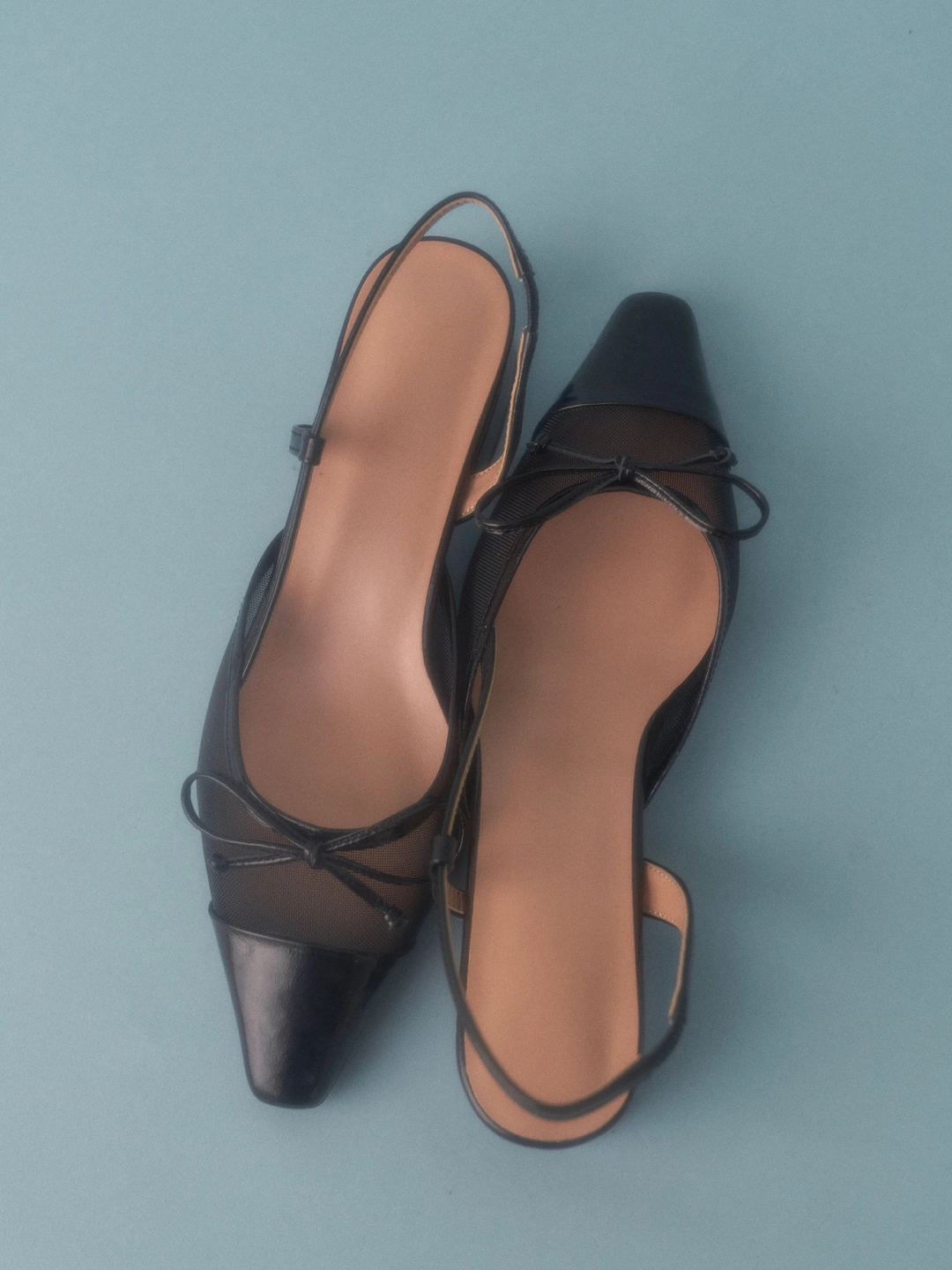 러브듀이 SIGNATURE ribbon slingback  / 블랙메쉬 상품 이미지 2