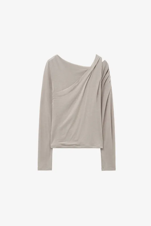 트위스트 레이어드 롱슬리브 ASH BEIGE