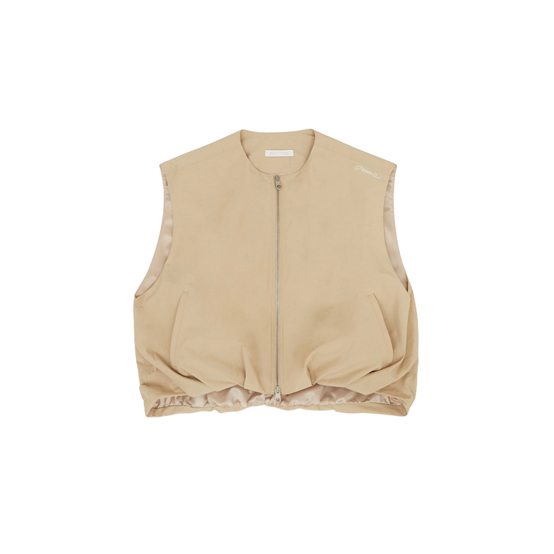 피브비 Puffed Hem Vest (milk tea beige) 상품 이미지 2
