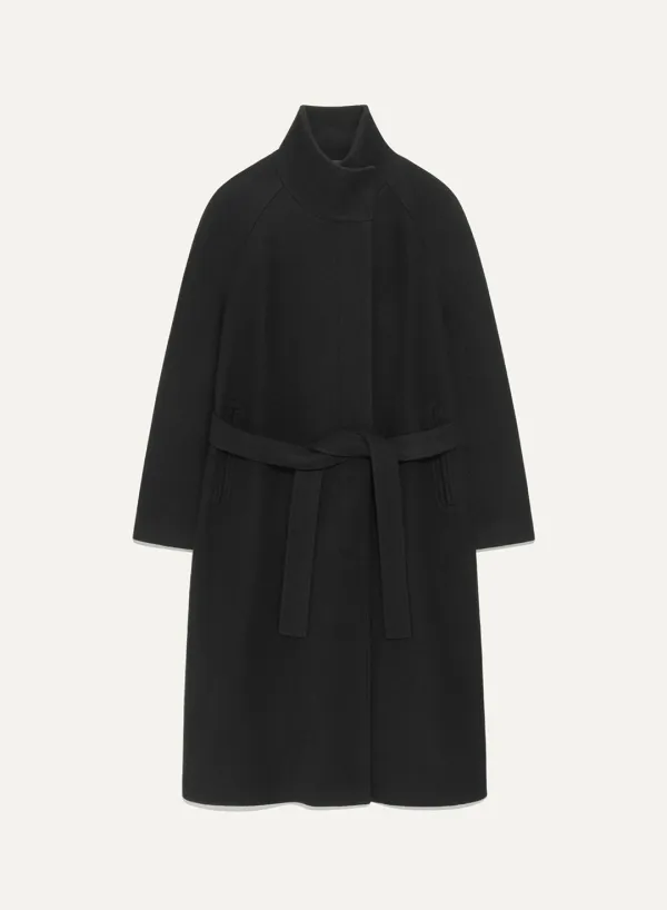 James Felt Coat Black