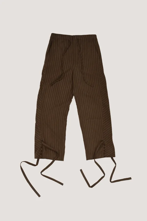 Cuffed Tie-Waist Pants