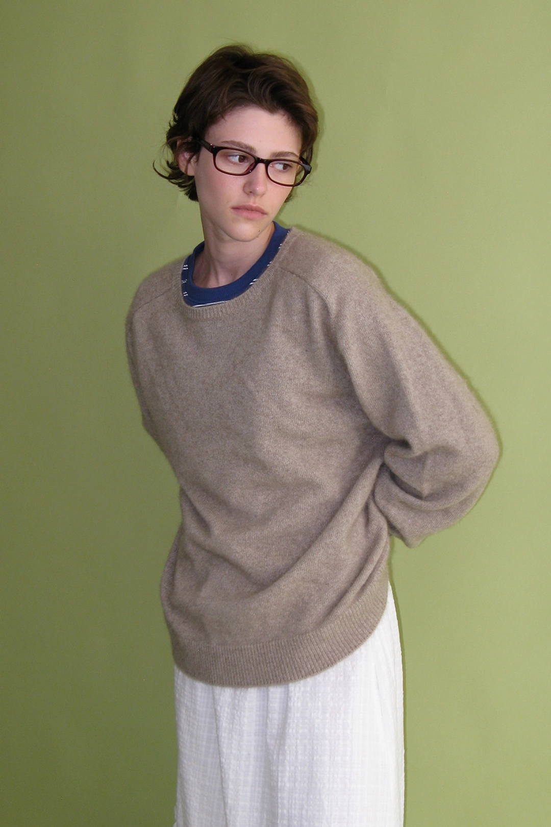 위드아웃썸머 Cuddle raccoon knit_mocha 상품 이미지 2