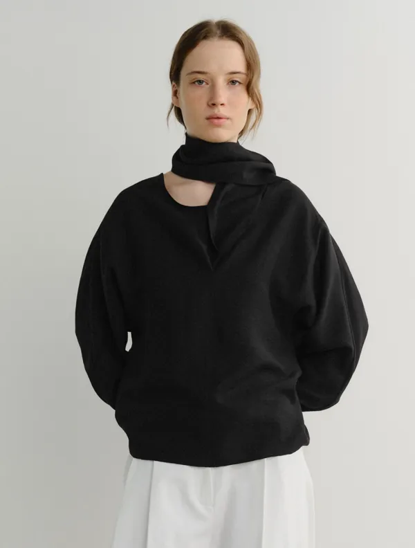 Vail Tie Blouse (Black)