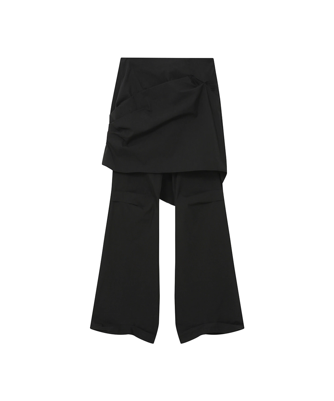 미세키서울 Draped chiton midi skirt pants SET BLACK 상품 이미지 1