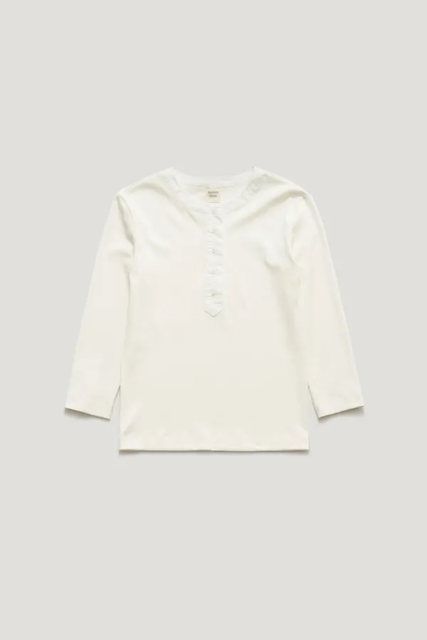 ROVIA HENLEY NECK SHIRT-TEE_IVORY / ₩119,000 ->  ₩107,100 (10%)