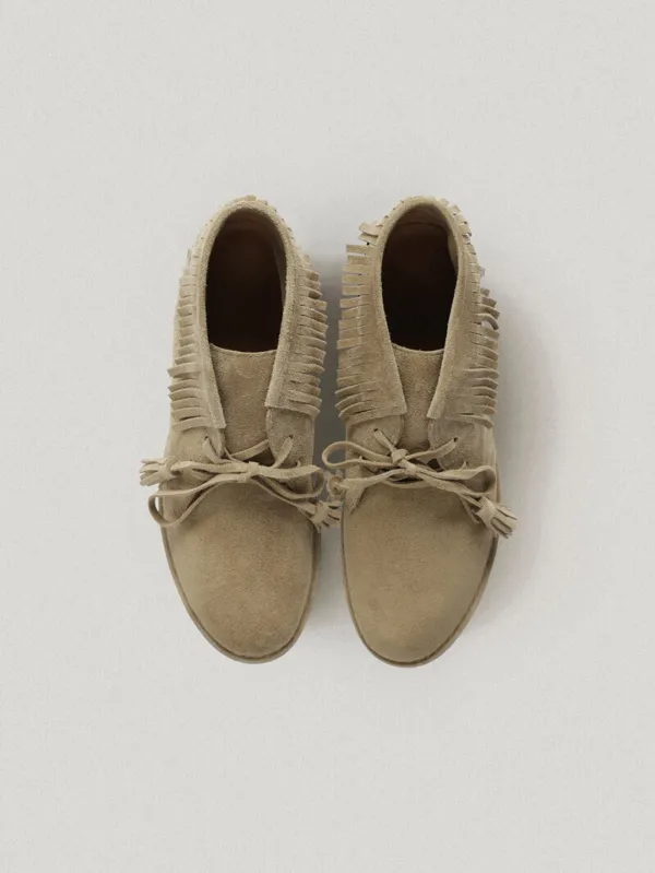 June Fringe Mocassin Pebble