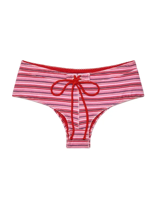 STRING BOOTY SHORTS (CHERRY COKE)