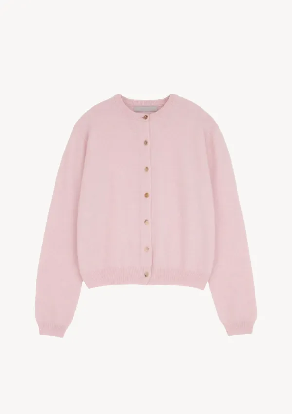 Sol Cashmere R Cardigan in Pink