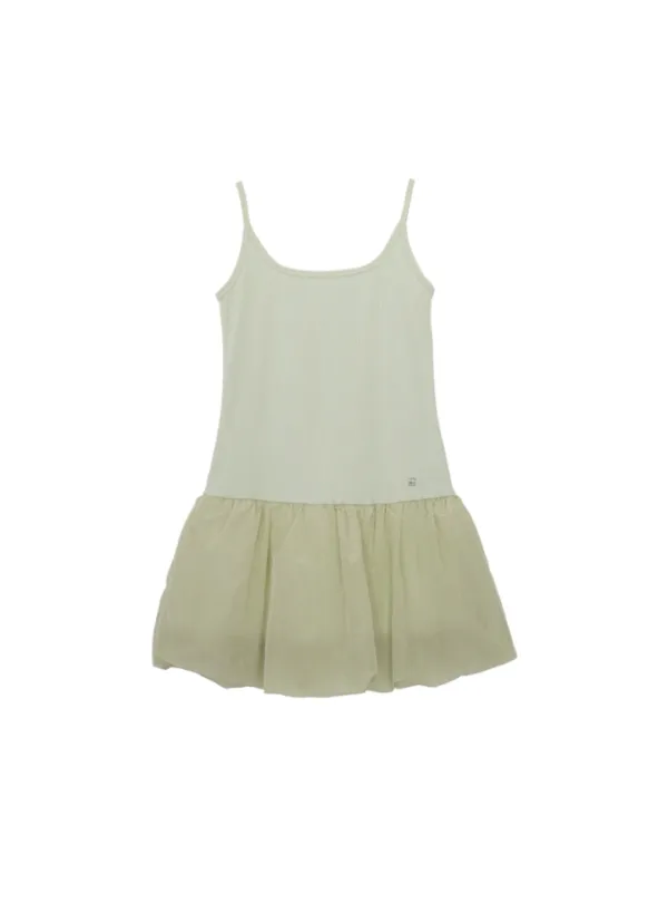 [Essential] Volume Dress (Light Olive)
