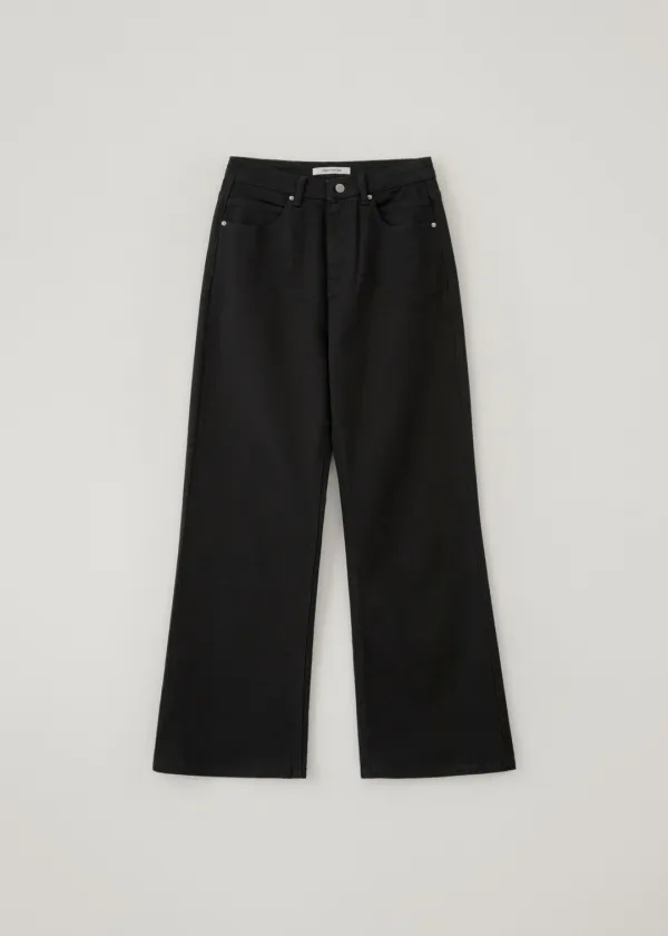 [9th-reorder] Fenn curved leg jeans (black)